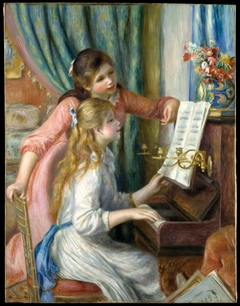 Two Young Girls at the Piano by Auguste Renoir
