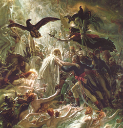 Ossian Receiving the Ghosts of French Heroes by Anne-Louis Girodet de Roussy-Trioson
