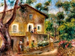 La casa de Collette en Cagnes by Auguste Renoir