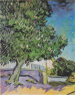 Blossoming chestnut trees by Vincent van Gogh