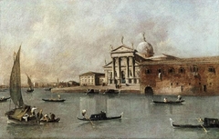 Venice: A View of the Church of San Giorgio Maggiore Seen from the Giudecca by Francesco Guardi