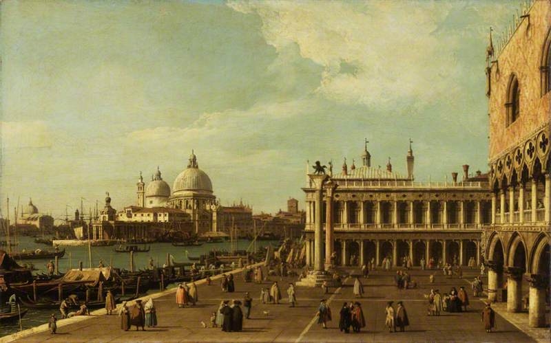 Venice: The Molo with Santa Maria della Salute