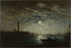 Venise et le Campanile au clair de lune by Félix Ziem
