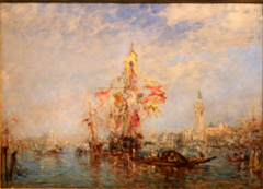 Venise, fête de l'Assomption by Félix Ziem