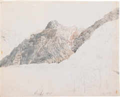 View from Malerwinkel on the north bank of the Königssee towards the Archenwand by Rudolf von Alt