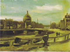 View of Amsterdam from Central Station by Vincent van Gogh