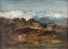 View of the Snowcapped Alps