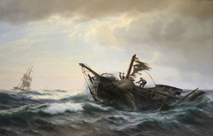 Yacht shipwreck by Carl Rasmussen