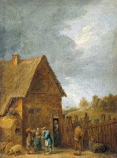 Yard of a Peasant House by David Teniers the Younger