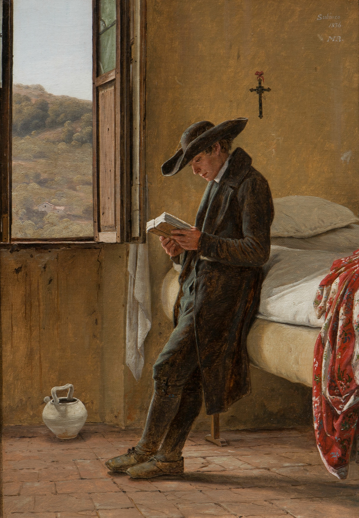 Young Clergyman Reading