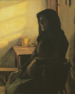 A blind woman in her room by Anna Ancher