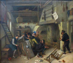 A Brawl among Cardplayers in a Tavern by Jan Steen