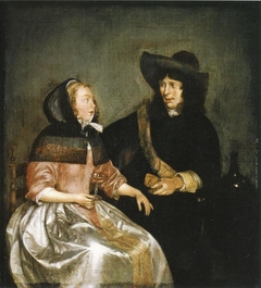 A Couple Drinking by Gerard ter Borch