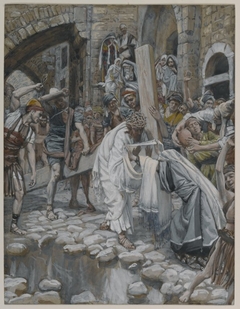 A Holy Woman Wipes the Face of Jesus by James Tissot