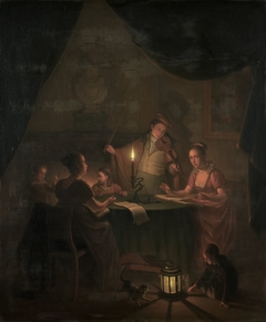 A Musical Party by Candlelight by Michiel Versteegh