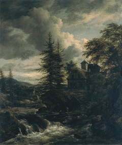 A Scandinavian Landscape with a Watermill