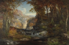 A Scene on the Tohickon Creek: Autumn by Thomas Moran
