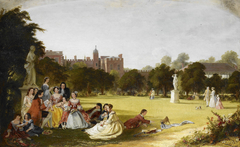 A Summer Afternoon at Hampton Court by James Digman Wingfield
