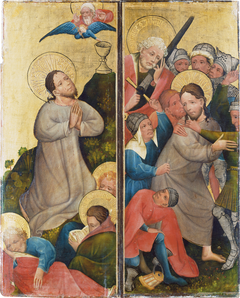Agony in the Garden and Arrest of Christ by Master of the Middle Rhine ca 1420
