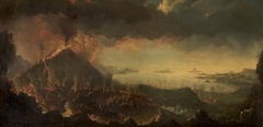 An Eruption of Vesuvius, seen from the Atrio del Cavallo by Anonymous