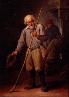 An Old Man with a Walking Stick by David Teniers the Younger