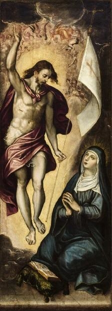 Aparición de Cristo resucitado a la Virgen by Luis de Vargas