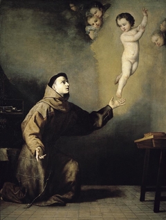 Aparición del Niño Jesús a San Antonio de Padua by Jusepe de Ribera
