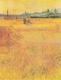 Wheat field with View of Arles by Vincent van Gogh