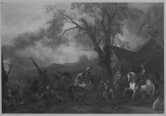 Aufbruch aus dem Lager by Philips Wouwerman