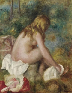 Baigneuse, nue assise by Auguste Renoir