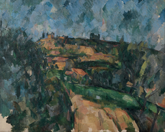 Bend Of The Road At The Top Of The Chemin Des Lauves by Paul Cézanne