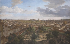 Blick von der Villa Malta in Rom nach Süden by Johann Christian Reinhart