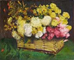 Blumen im Spankorb by George Mosson
