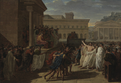 Brutus Listening to the Ambassadors from the Tarquins by Louis Lafitte