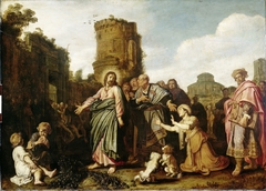 Christ and the woman of Canaan by Pieter Lastman