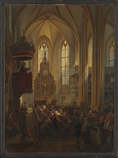Church Interior by Max Albert Hauschild