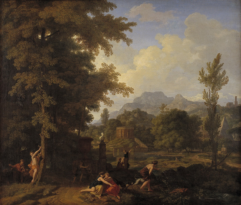 Classical Landscape with Diana (?) and her Nymphs