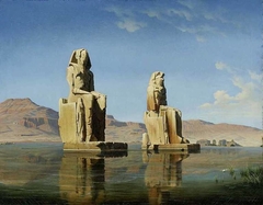 Colossi of Memnon in Egypt by Hubert Sattler