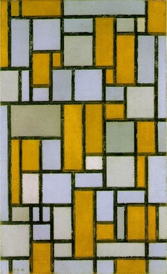 Composition with Grid 1 by Piet Mondrian