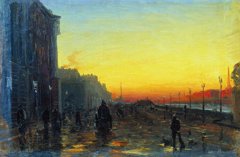 Dawn in St Petersburg by Fyodor Vasilyev