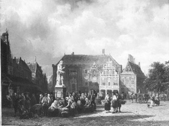 De markt te Haarlem