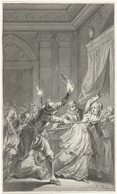 De moord op Aleid van Poelgeest in haar kamer, 22 september 1392 by Jacobus Buys