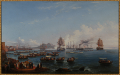 Départ en bateau de la duchesse d'Aumale dans le golfe de Naples by Salvatore Fergola