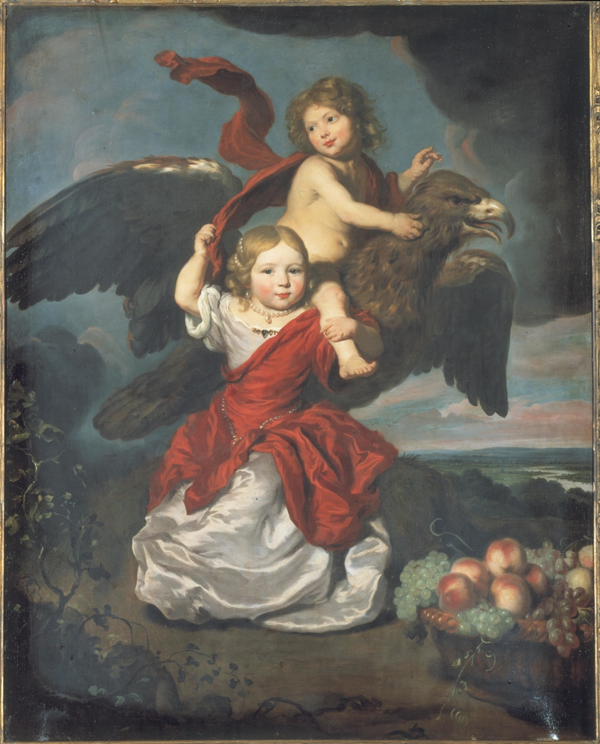 Double portrait of two children as Hebe and Ganymede