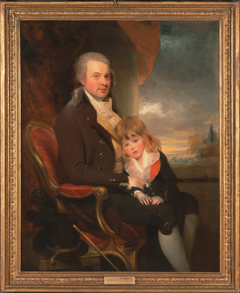 Edward George Lind and His Son, Montague by William Beechey