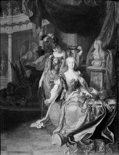 Empress Maria Theresa Garlanded by Wisdom by Johann Georg Dathan