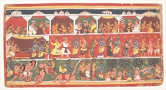 Encounters in Mathura: Page from a Dispersed Bhagavata Purana (Ancient Stories of Lord Vishnu) by Anonymous