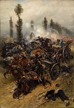 Escena de batalla by Alphonse-Marie-Adolphe de Neuville