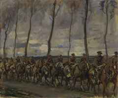 Fort Garrys on the March (II) by Alfred Munnings