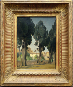 Garden terrace of the hospice Villeneuve-lès-Avignon. by Jean-Baptiste-Camille Corot